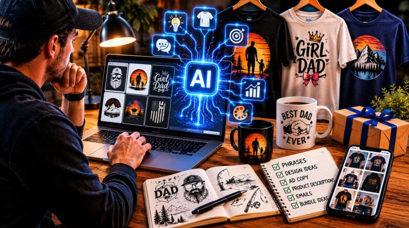 How To Use AI To Generate Winning Father's Day POD Ideas In Minutes